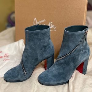 NWT Christian Louboutin Birgitta Veau Velours Boots Size 36